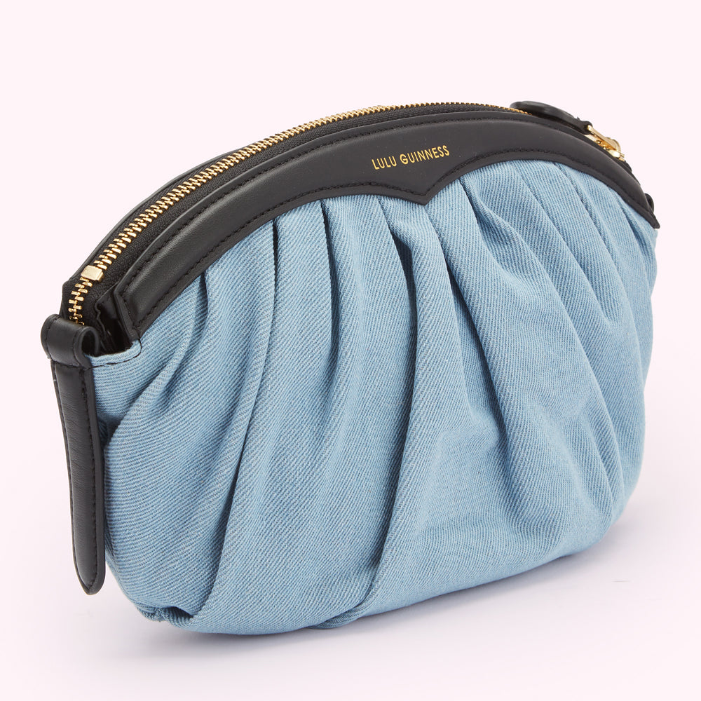 Denim Rosalyn Shoulder Bag | Designer Shoulder Bags | Lulu Denim Rosalyn Shoulder Bag | Designer Shoulder Bags | Lulu