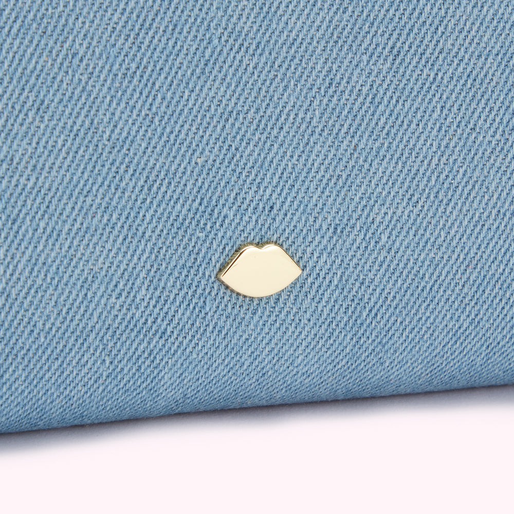 LULU GUINNESS デニム ミレーネ ウォレット Denim Milene Wallet | Designer Accesories For Women | Lulu