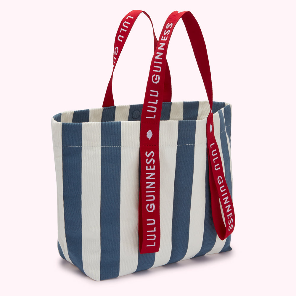 バッグ HLT Vacation Tote Bag soda stripe Multi Stripe Summer Tote Bag | Lulu Guinness