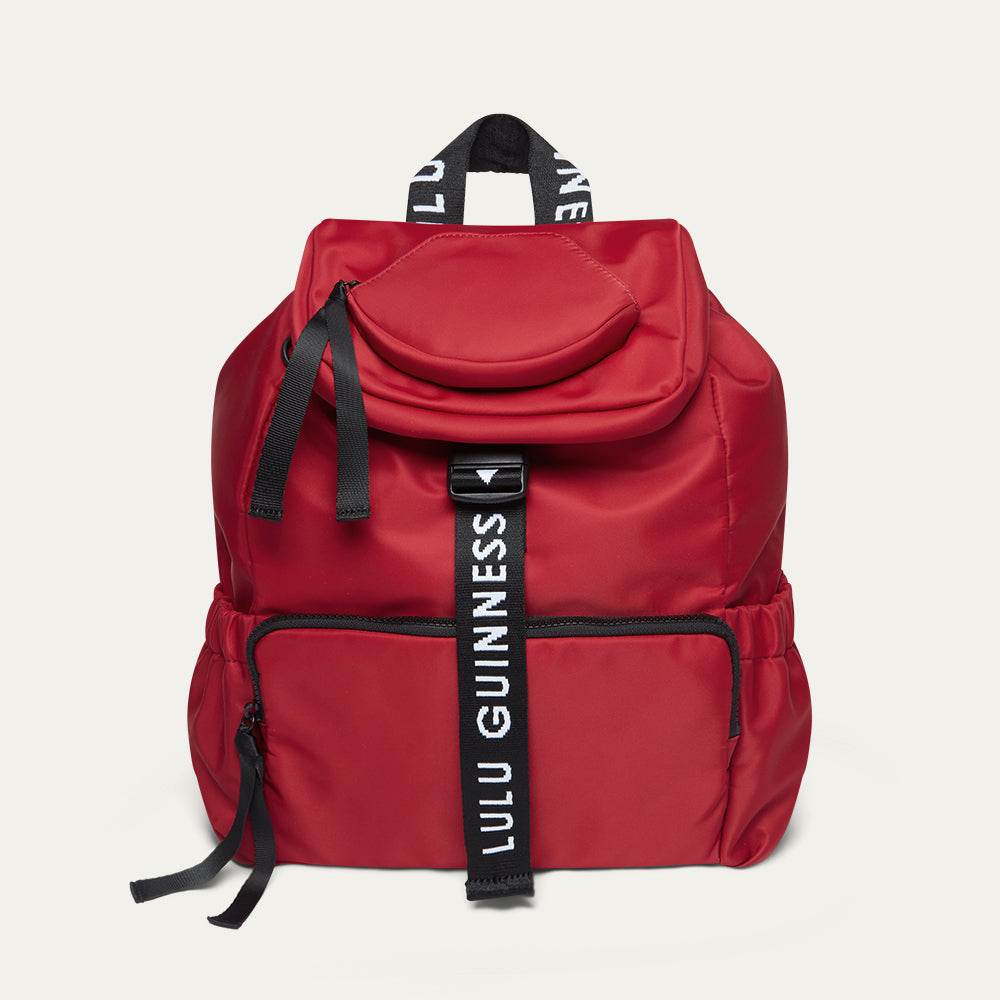 Beet Red Millie Backpack | Lulu Guinness Beet Red Millie Backpack | Lulu Guinness