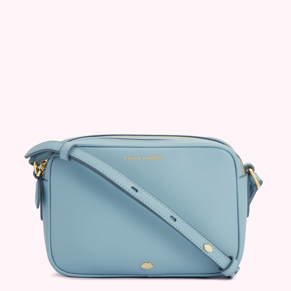 Light blue crossbody bag by Lulu Guinness.