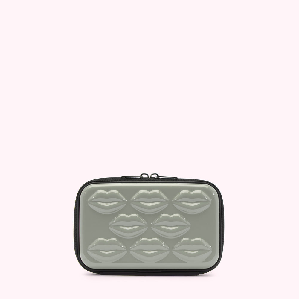 【LULU GUINNESS】 LULU LIPS CABIN ESSENTIALS CROSSBODY BAG Black Lulu Lips Cabin Essentials Crossbody Bag