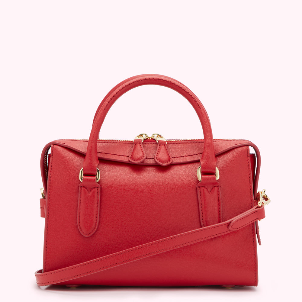 Lulu Red Leather Small Dylan Handbag | Lulu Guinness