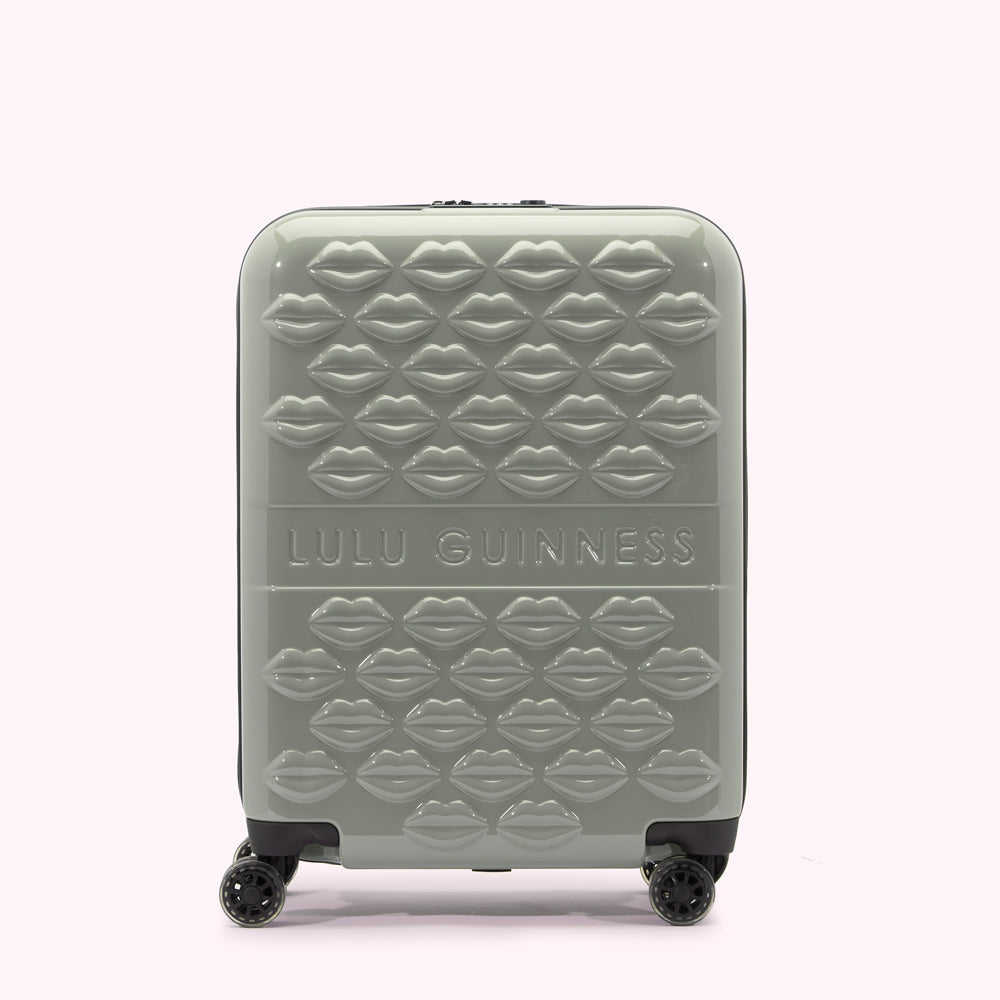 Shagreen Lulu Lips Cabin Spinner Case Luggage