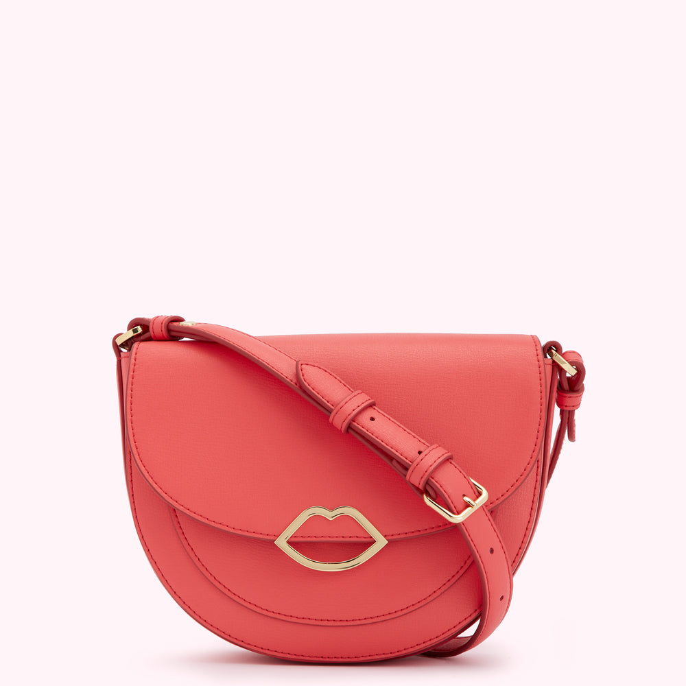 CORAL MEDIUM ESME SADDLE BAG