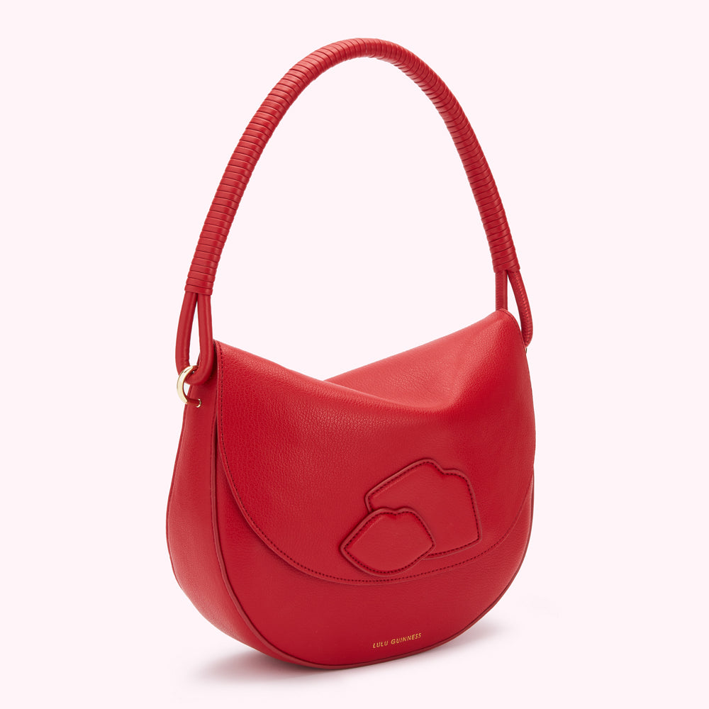 Sac Bandoulière Croisé Abro Lulu En Cuir Rouge - Réglable - Occasion Décontractée