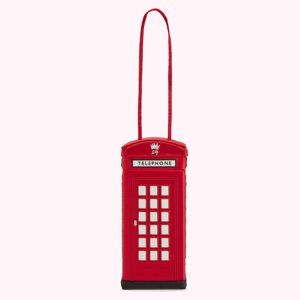 Lulu Red Lulu Calling Phonebox Clutch Lulu Guinness