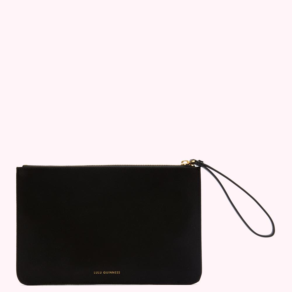 Black Heart Grace Pouch | Designer Accessories