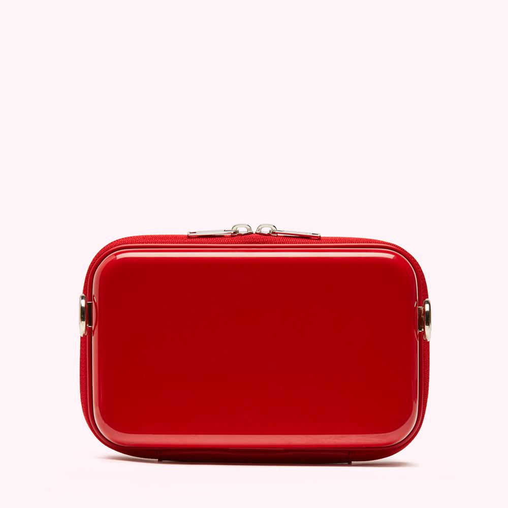 Red Lulu Lips Cabin Essentials Crossbody Bag | Lulu Guinness