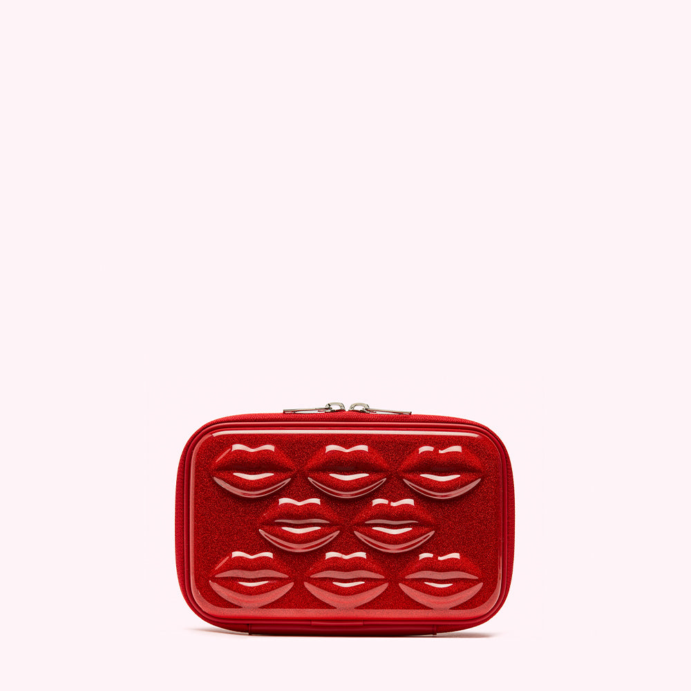 【LULU GUINNESS】 LULU LIPS CABIN ESSENTIALS CROSSBODY BAG Black Lulu Lips Cabin Essentials Crossbody Bag