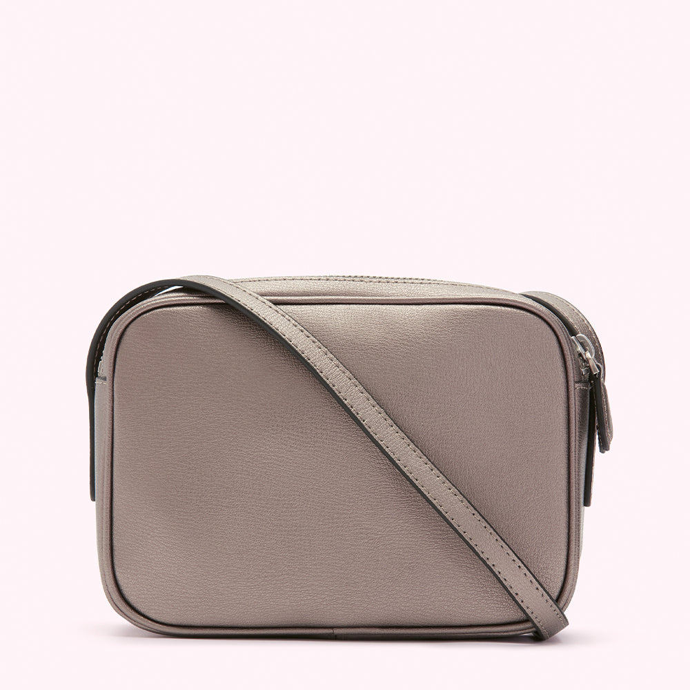 AllSaints Captain Square Leather Crossbody Bag