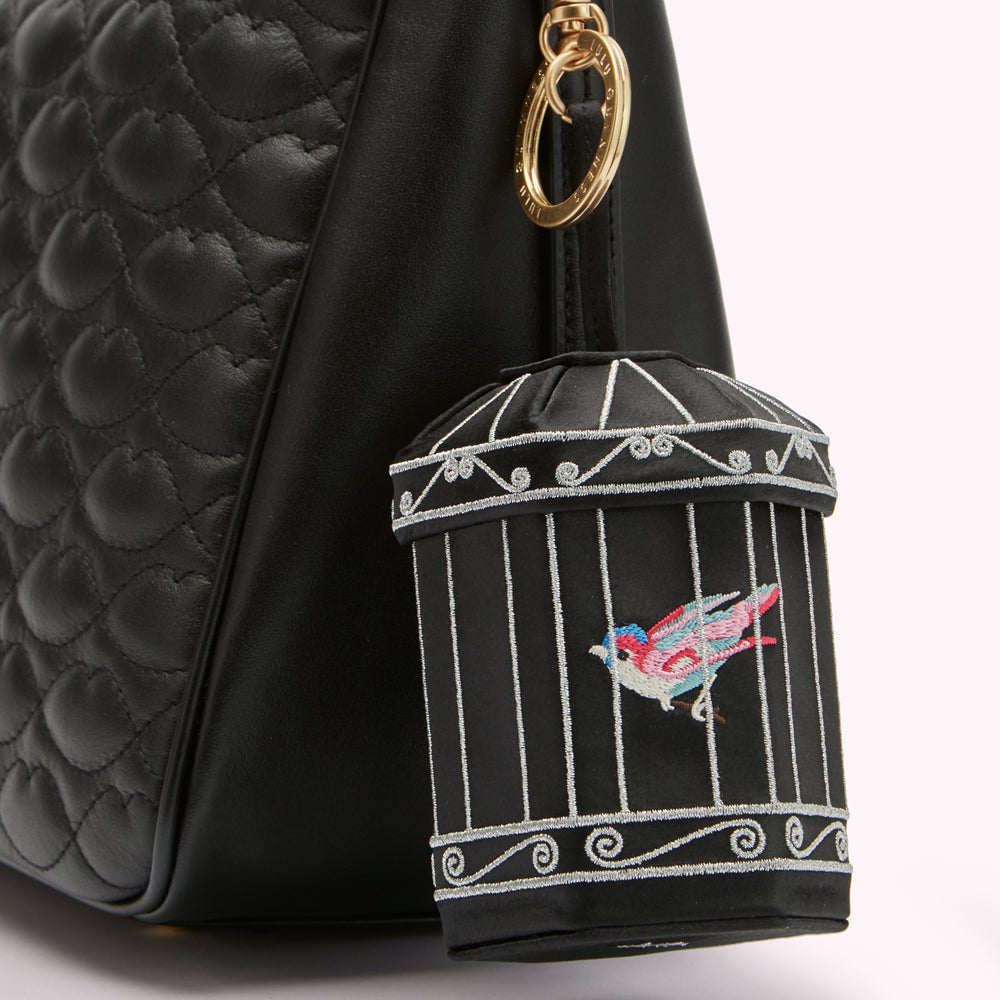 LULU GUINNESS☆Mini Collectables Birdcage チャーム【UK発】 Black Birdcage Mini Collectible Charm | Lulu Guinness