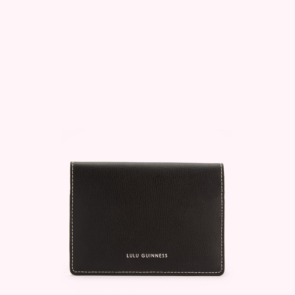 BLACK LULU MAIL ENVELOPE PASSPORT HOLDER