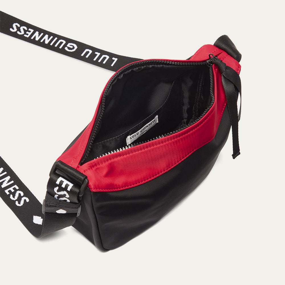 BLACK MULTI PUCKER UP LIPS BAG