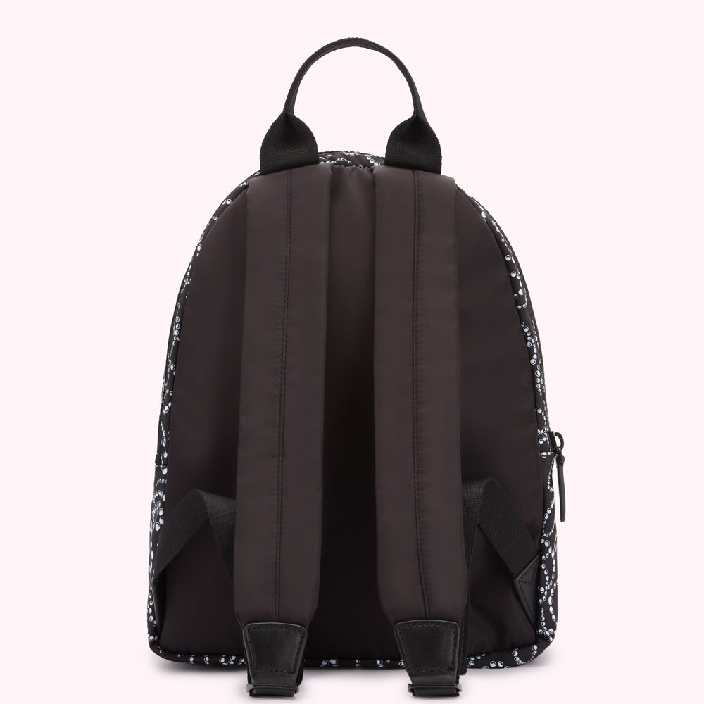 BLACK LULU PEARL SADIE BACKPACK