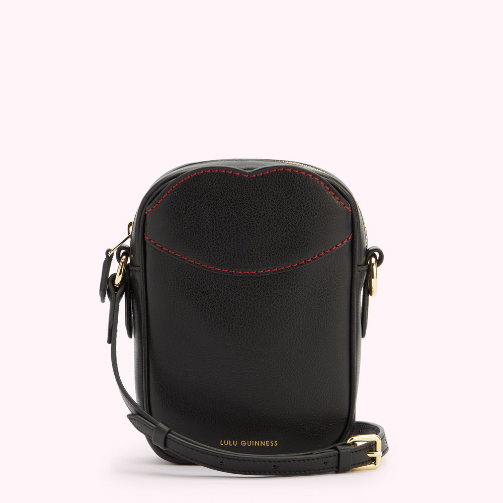 BLACK LEATHER BILLIE CROSSBODY BAG