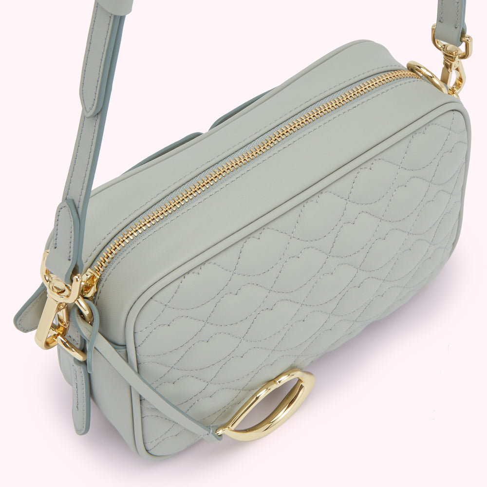 SHAGREEN QUILTED LIP ASHLEY LEATHER CROSSBODY BAG