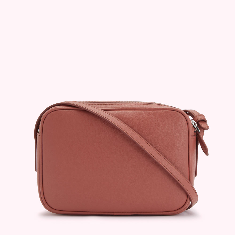 AGATE NEUTRAL LEATHER COLE CROSSBODY BAG