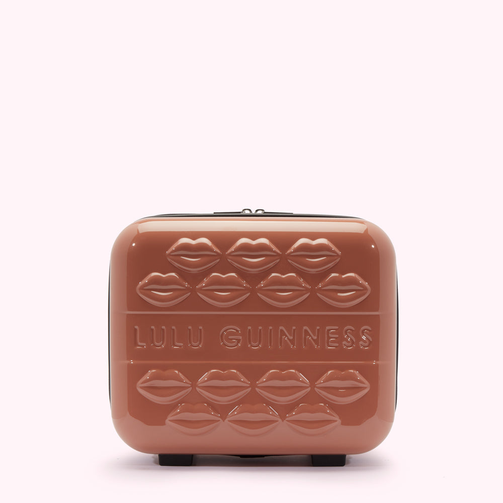 vanity case with lips embossed