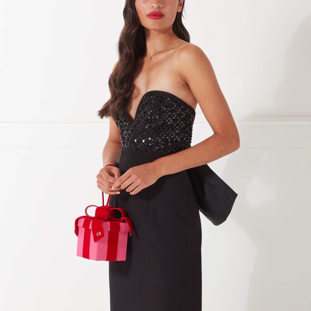Hot Pink Moire Present Clutch Bag | Lulu Guinness Hot Pink Moire Present Clutch Bag | Lulu Guinness