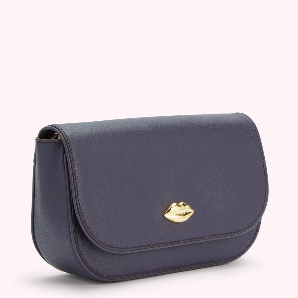 NIGHTSHADE LEATHER CARA CLUTCH BAG