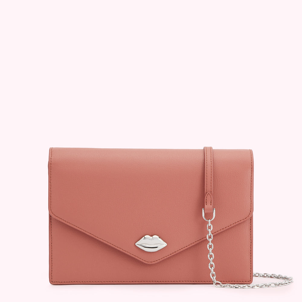 AGATE TEXTURED LEATHER RUDY CLUTCH BAG