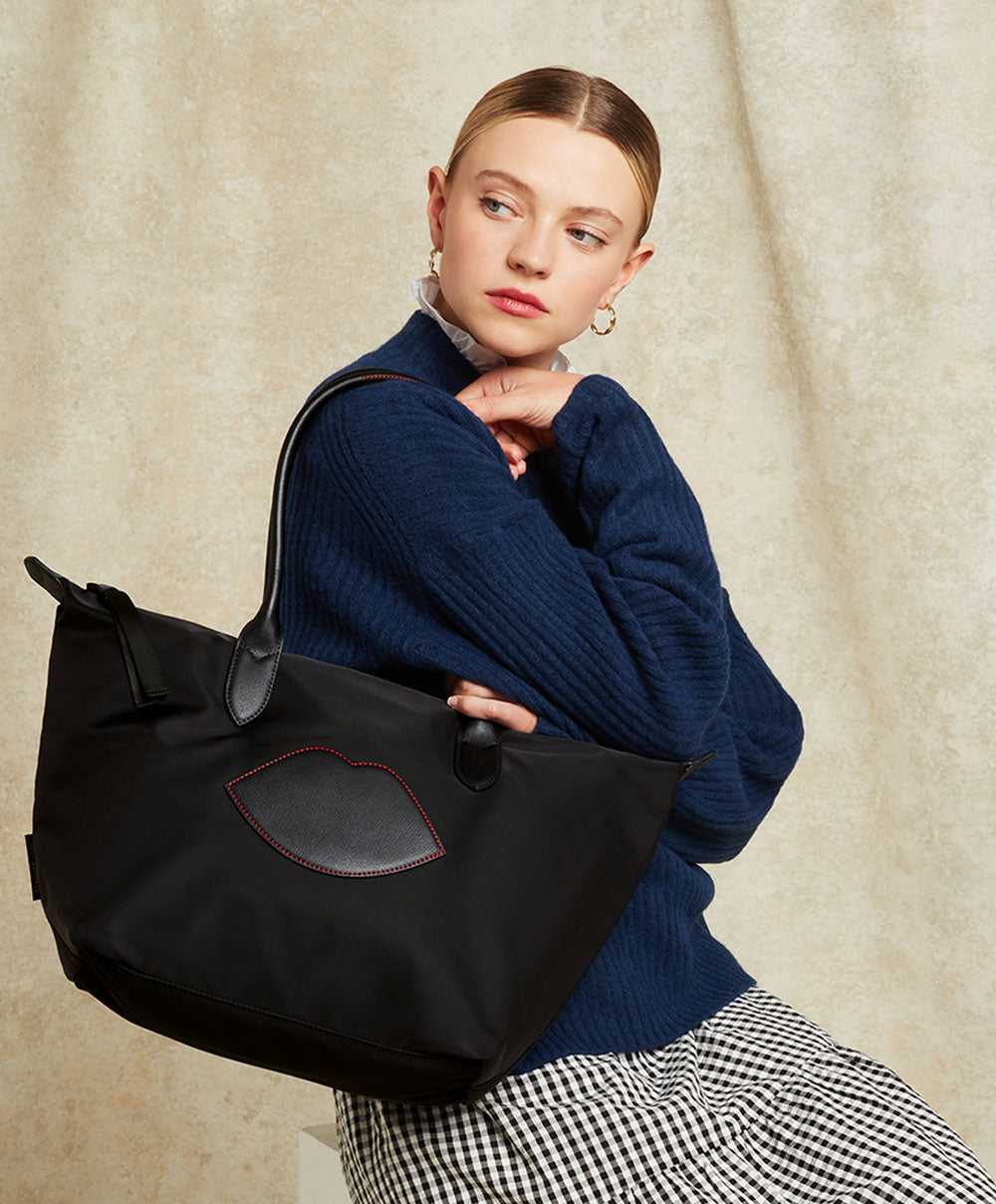 ★新品★ Lulu Guinness クラッチバッグ Carrie Clutch Clutch bag Lulu Guinness Black in Synthetic - 36130567