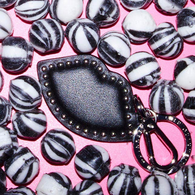 Lulu Guinness | Black Velvet Present Clutch Bag
