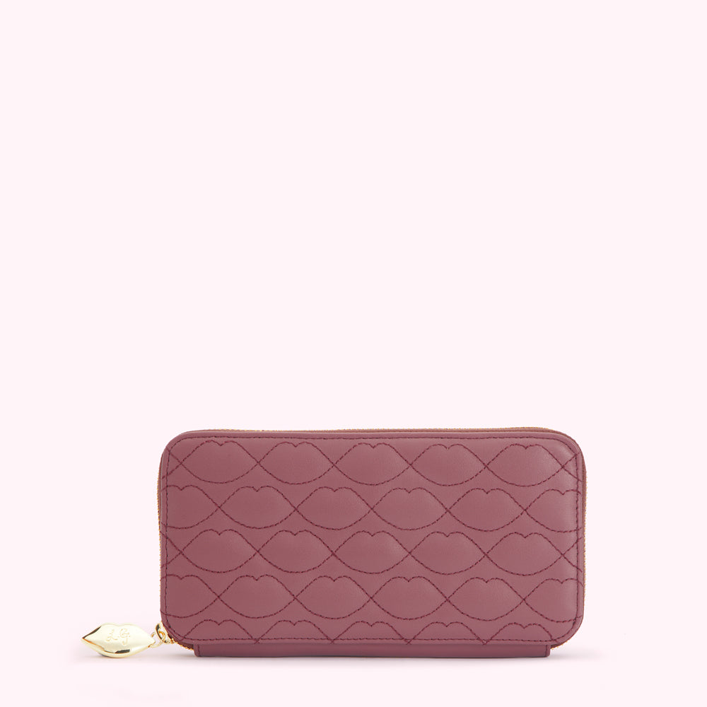 ASTER LIP QUILTED LEATHER TANSY WALLET