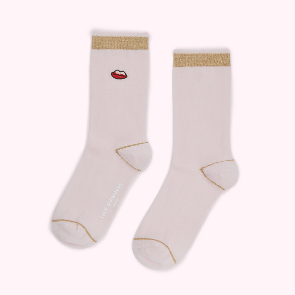 BLUSH COLLECTIBLES LIPS ANKLE SOCKS