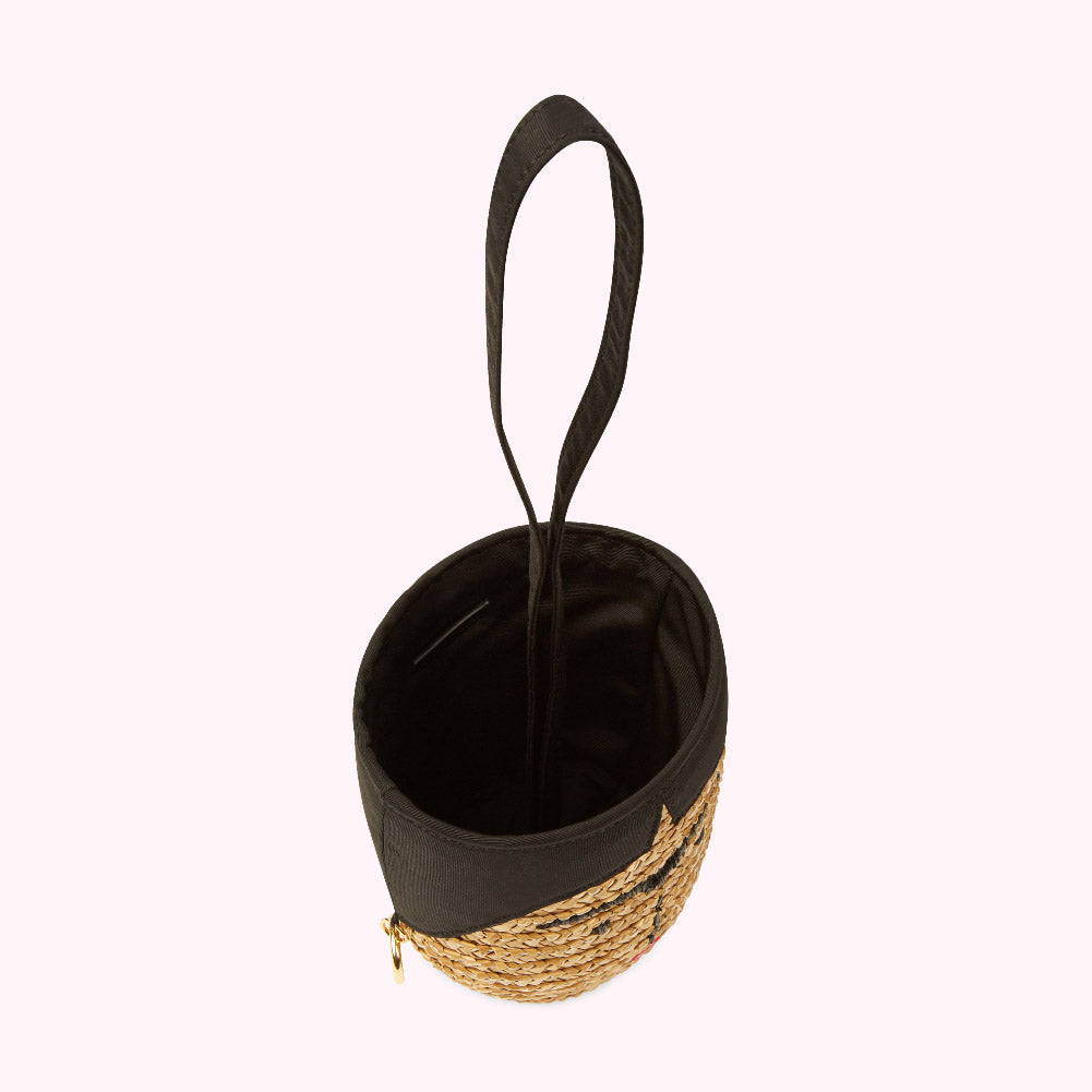 Straw Frida Basket Bag | Clutch Bags | Lulu Guinness