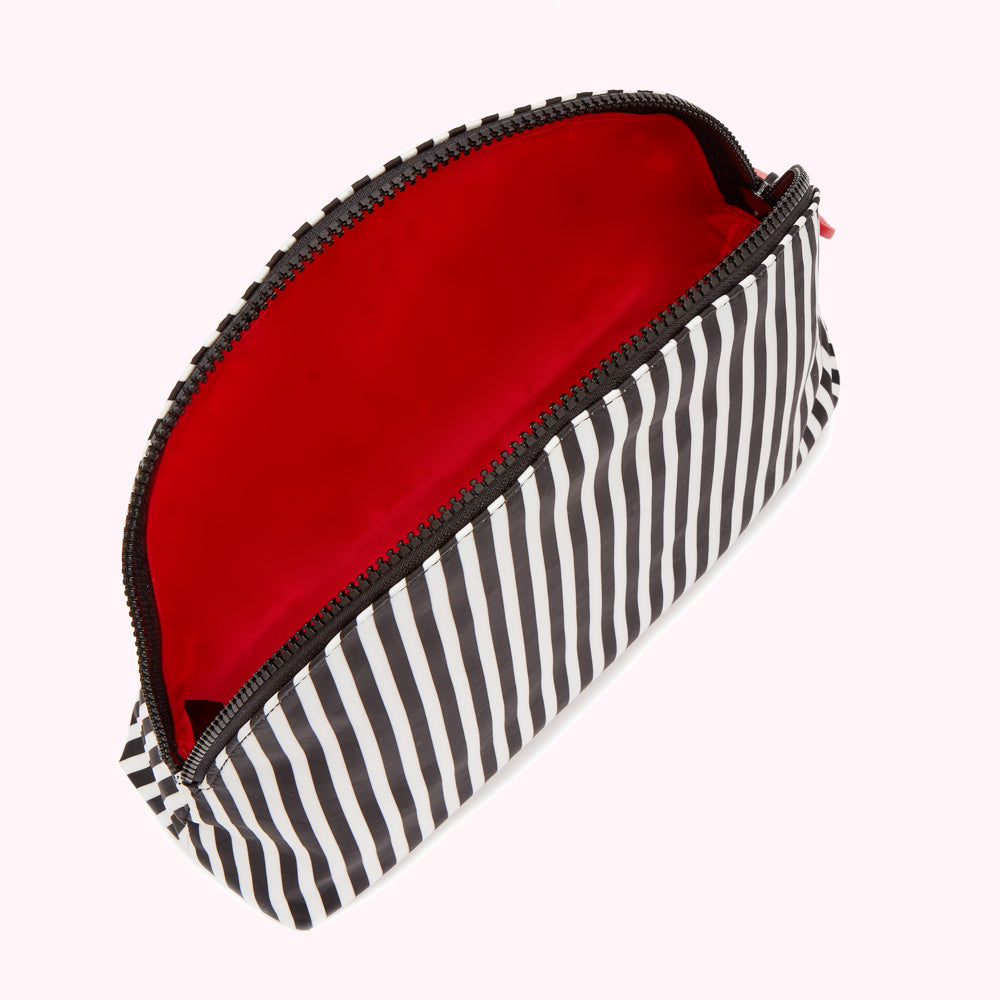 HEART AND STRIPES NYLON CRESCENT POUCH
