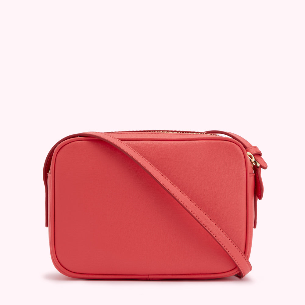 CORAL LEATHER COLE CROSSBODY BAG