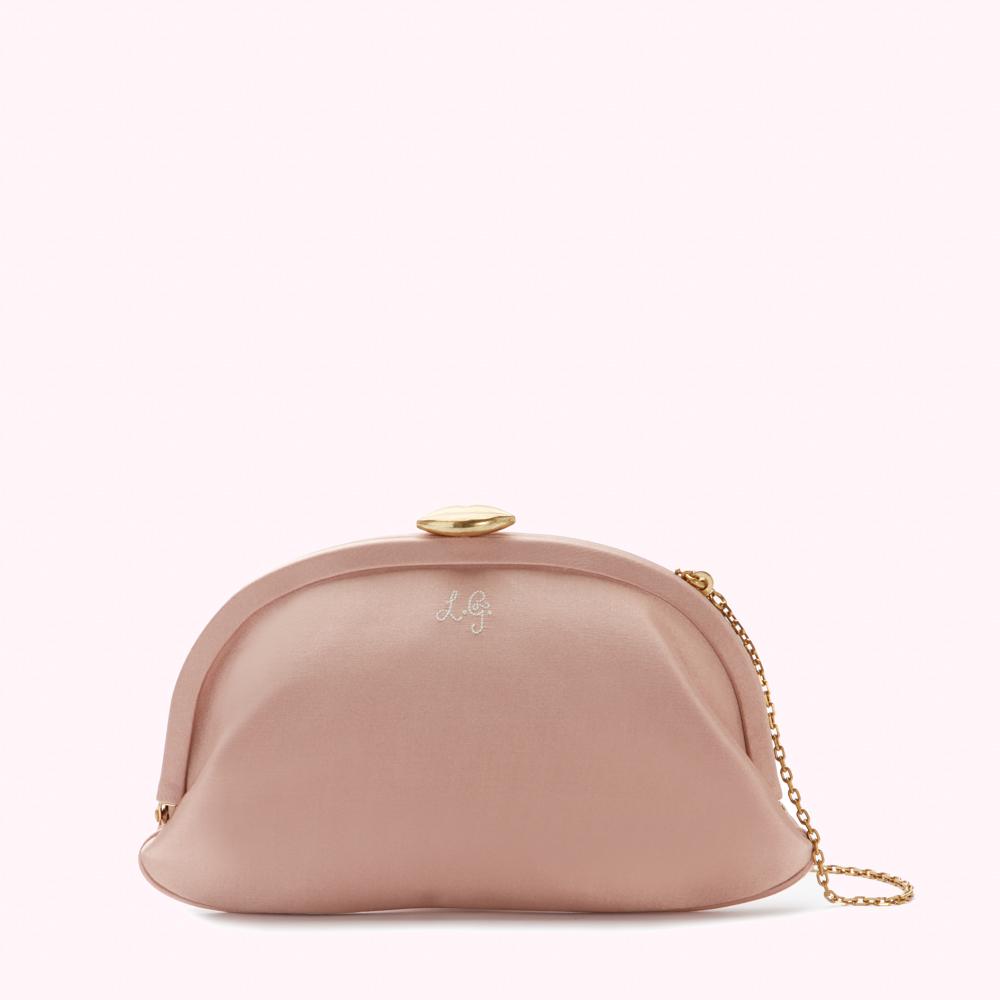 Anya Hindmarch Maud Clutch in Pink Satin — UFO No More