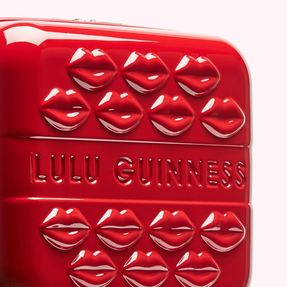 Red Lulu Lips Vanity Case  Designer Travel Accessories – Lulu Guinness
