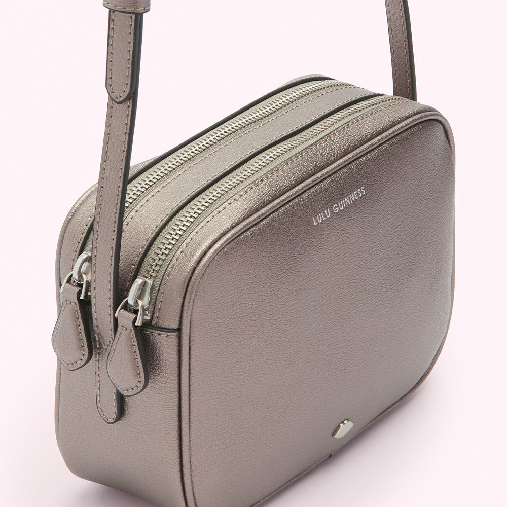 PEWTER LEATHER COLE CROSSBODY BAG