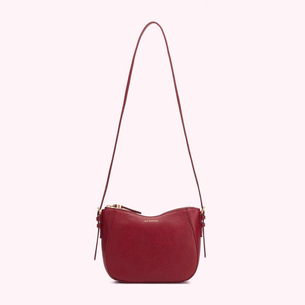 CHINA RED REVERSIBLE HANDLES JULES CROSSBODY BAG