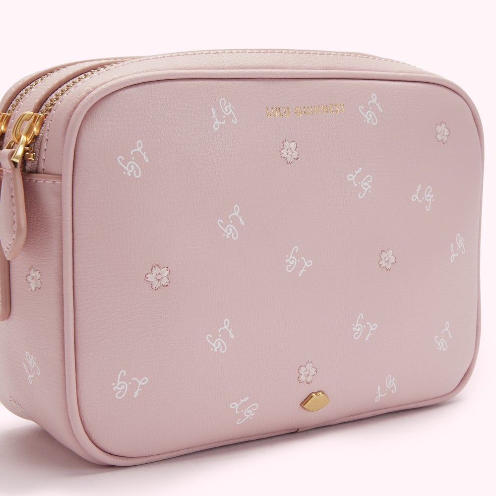 CHERRY BLOSSOM LEATHER COLE CROSS BODY BAG