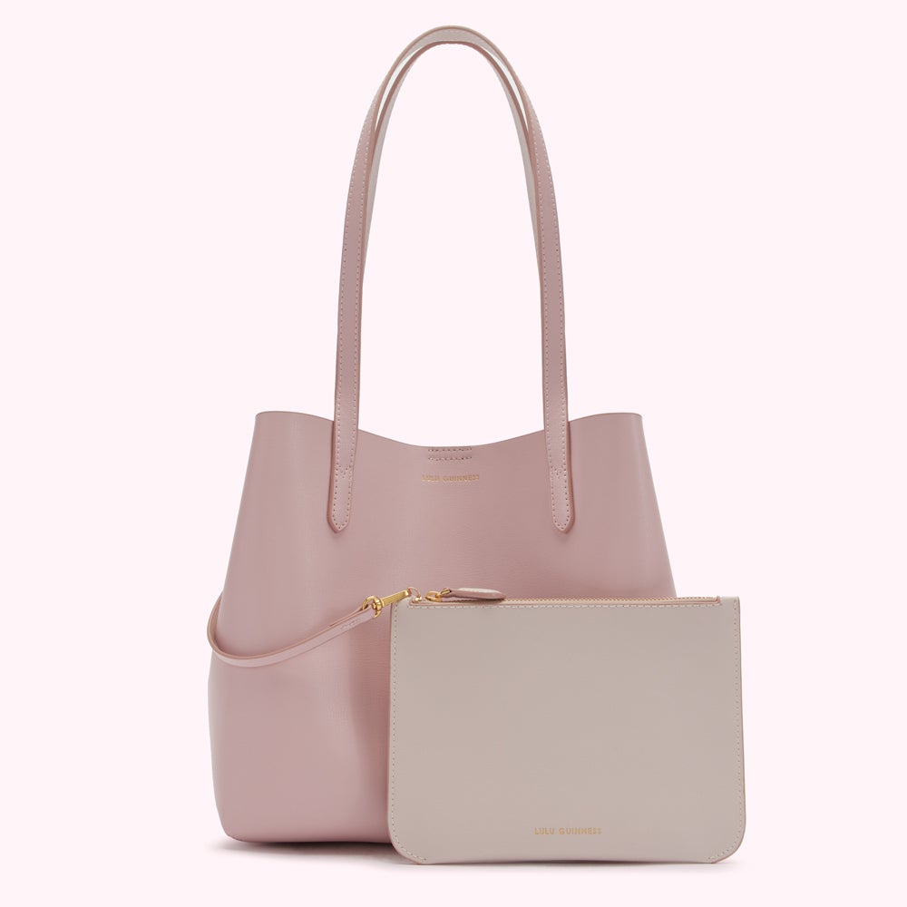 CHERRY BLOSSOM LEATHER SMALL IVY TOTE BAG