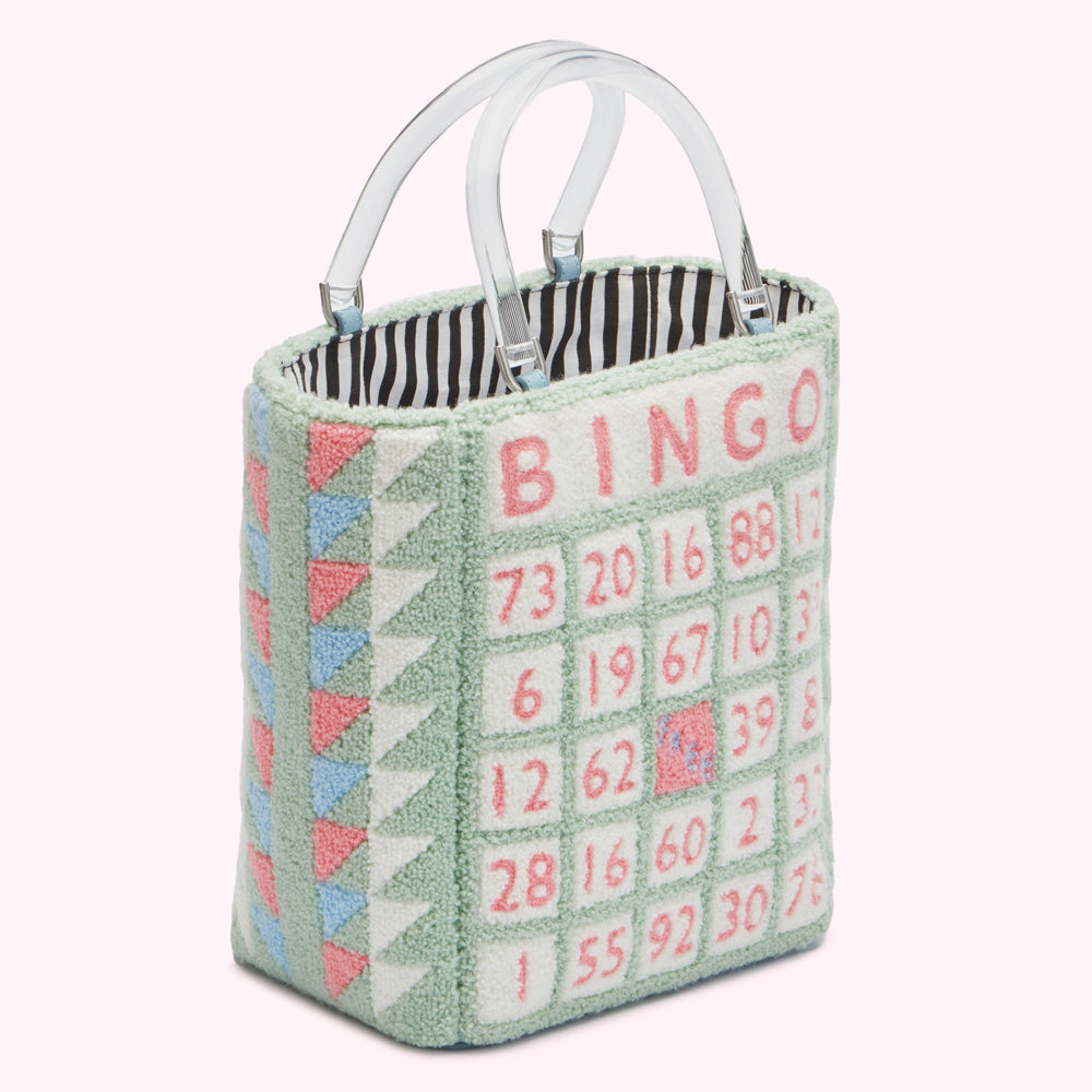 Pistachio Bingo Bibi Tote Bag | Designer Handbags