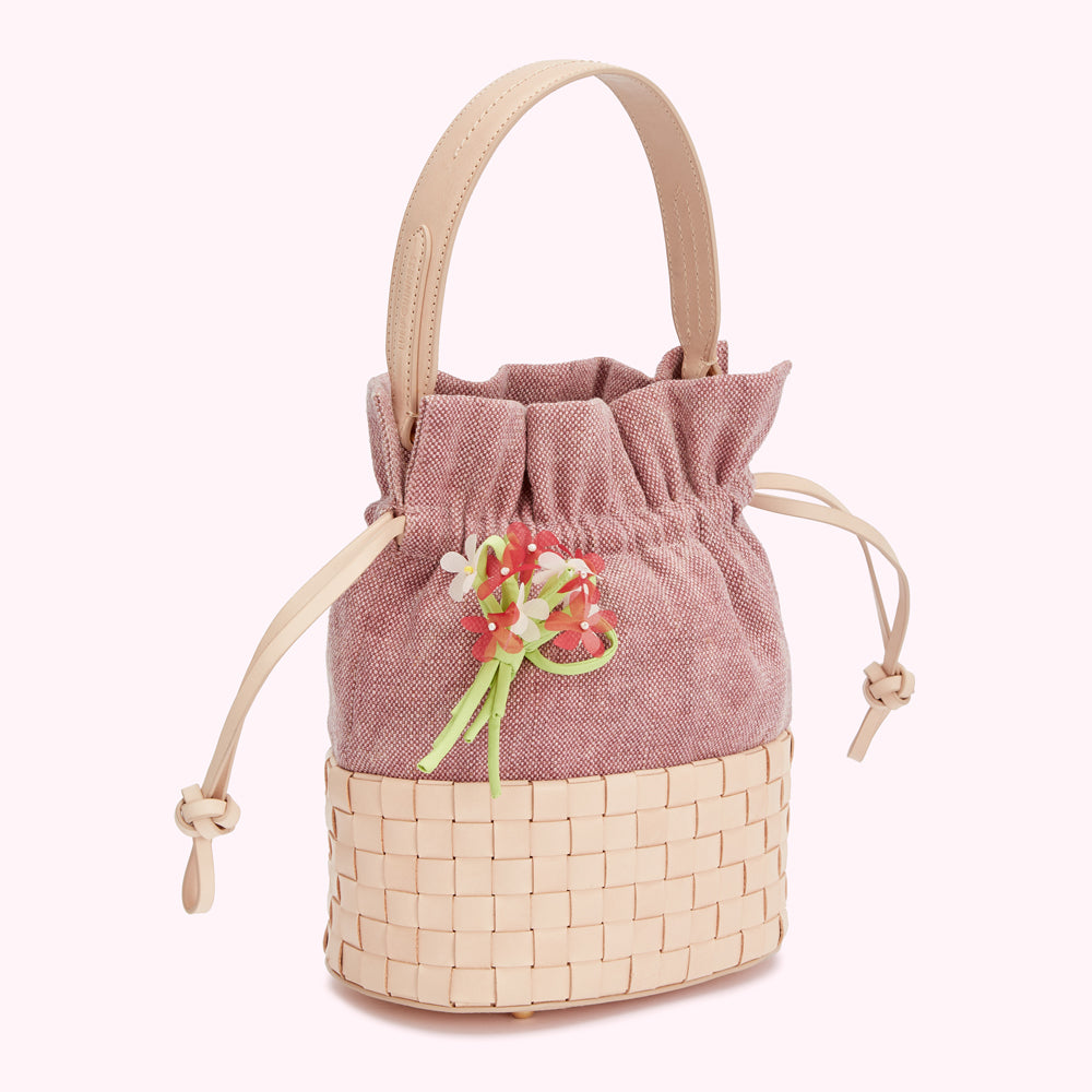 Blossom Flower Canvas Eloise Basket Bag | Lulu Guinness