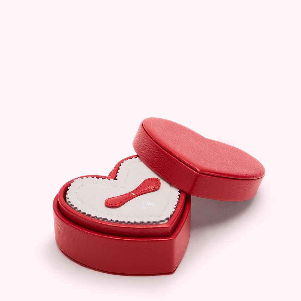 LULU RED HEART JEWELLERY BOX