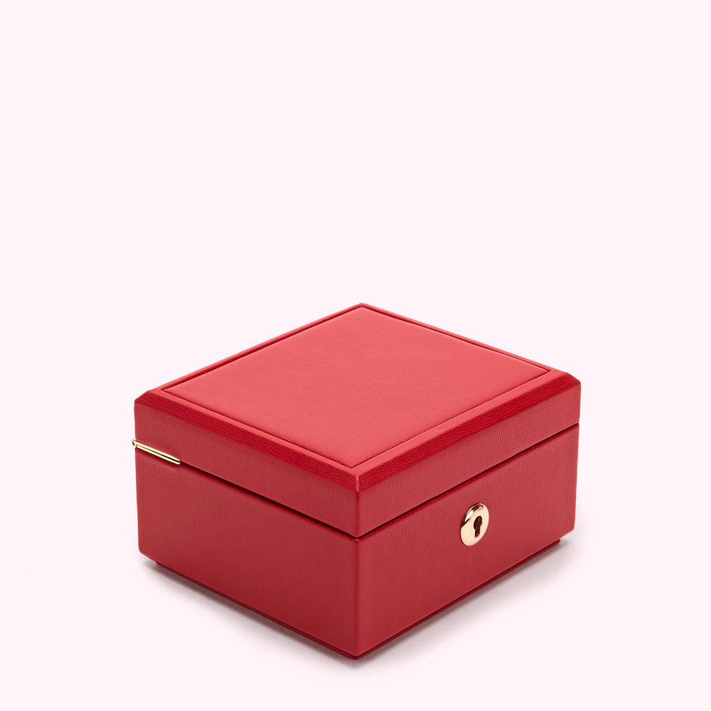 LULU RED TIERED LUXURY JEWELLERY BOX